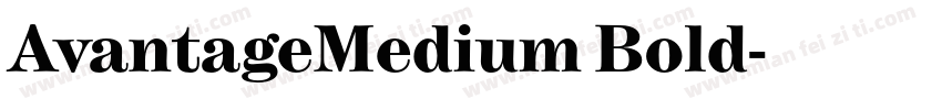AvantageMedium Bold字体转换